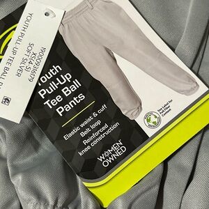 New Youth Pull-Up Tee Ball Pants sizes 4 to 12